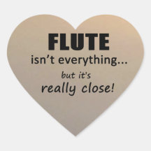 Flute ist nicht alles Heart Sticker