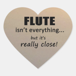 Flute ist nicht alles Heart Sticker