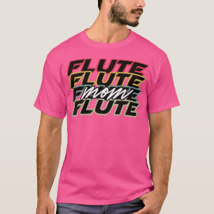 Flute Mama Shirt Funny Retro Style Band Geschenk