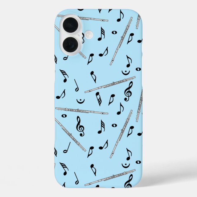 Flute Music Note Case-Mate iPhone Hülle (Rückseite)