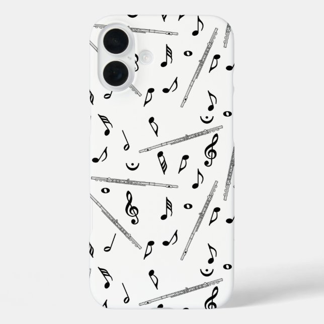 Flute Music Note Case-Mate iPhone Hülle (Rückseite)