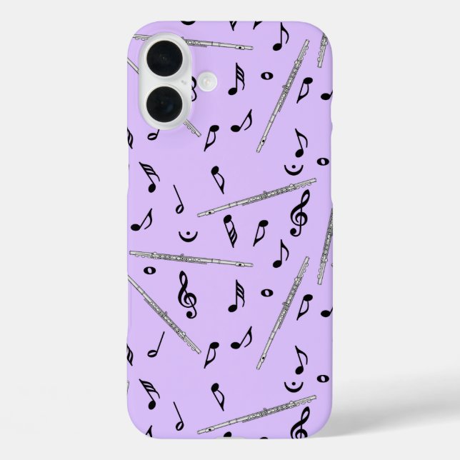 Flute Music Note Case-Mate iPhone Hülle (Rückseite)
