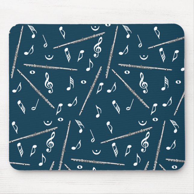 Flute Music Note Mousepad (Vorne)