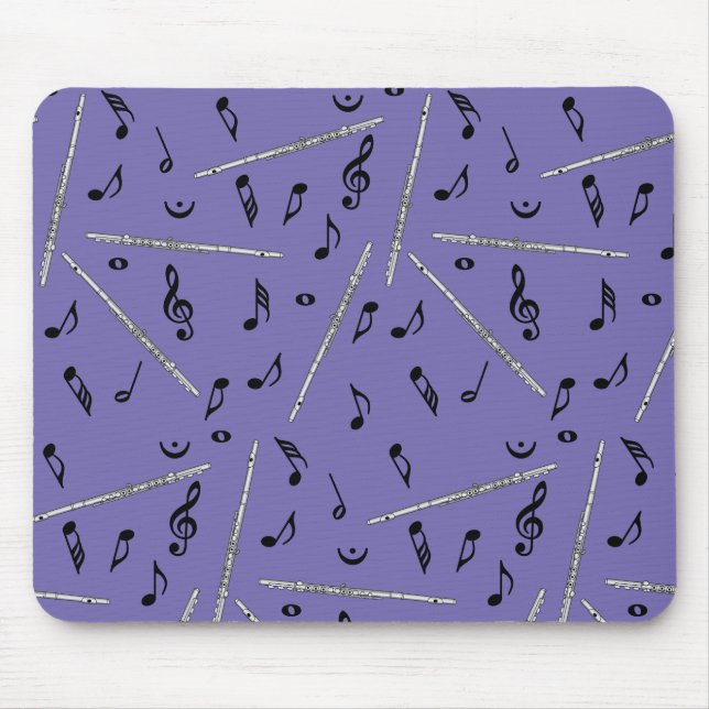 Flute Music Note Mousepad (Vorne)
