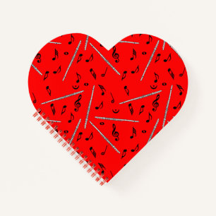 Flute Music Note Notizbuch