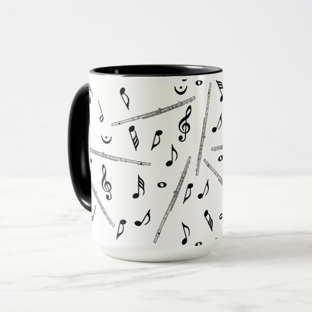 Flute Music Note Tasse (Vorderseite Links)
