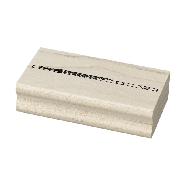 Flute Musician Music Teacher Band Gummistempel (Stempel)