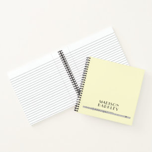Flute Musician Music Teacher Band Notizbuch