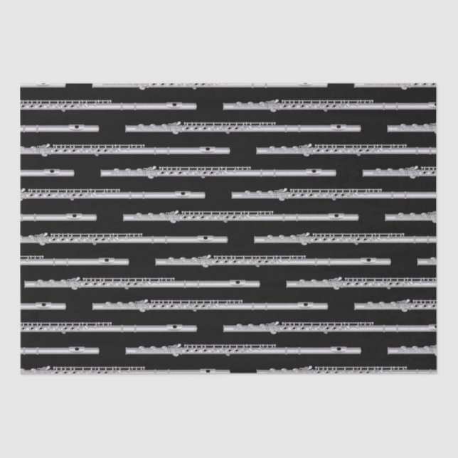 Flute Musician Music Teacher Band Seidenpapier (Vorderseite)