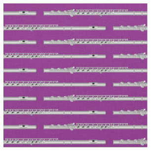 Flute Musiker Zimmerdekor Lila Stoff