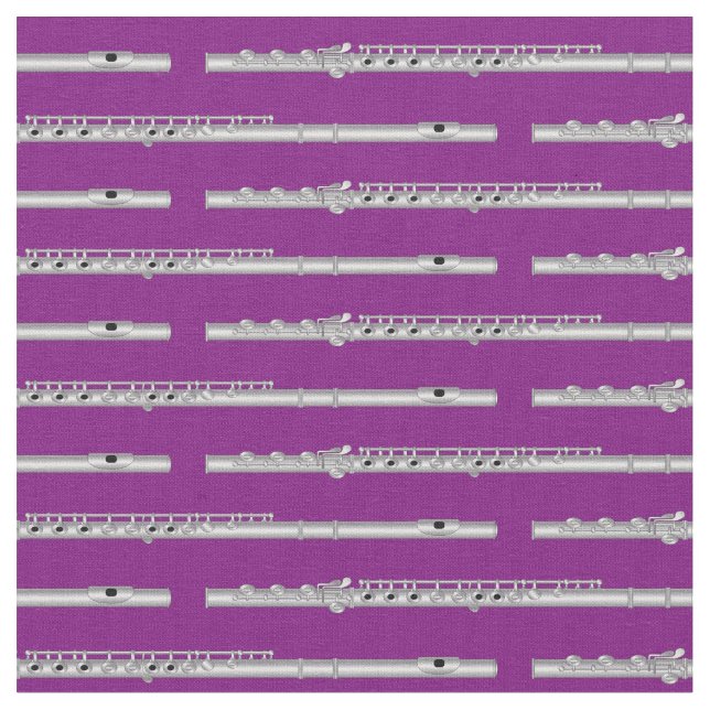 Flute Musiker Zimmerdekor Lila Stoff (Nahaufnahme)