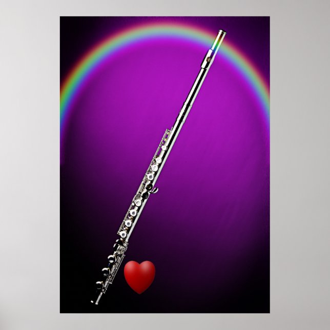 Flute oder Flutist-Poster Poster (Vorne)