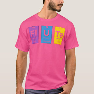 Flute-Periodic-Tischelemente-Flute-Player T-Shirt