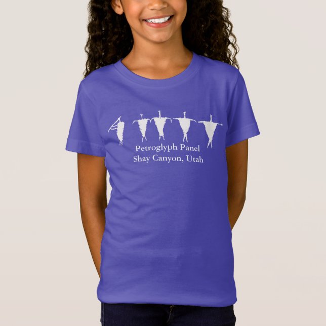 Flute Player & Caravan Petroglyph Panel T-Shirt (Vorderseite)