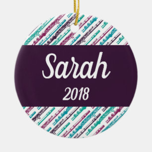 Flute Player - Geschenk für Personalisierte benutz Keramik Ornament