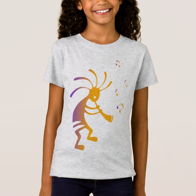 Flute Player Music Kokopelli T - Shirt (Vorderseite)