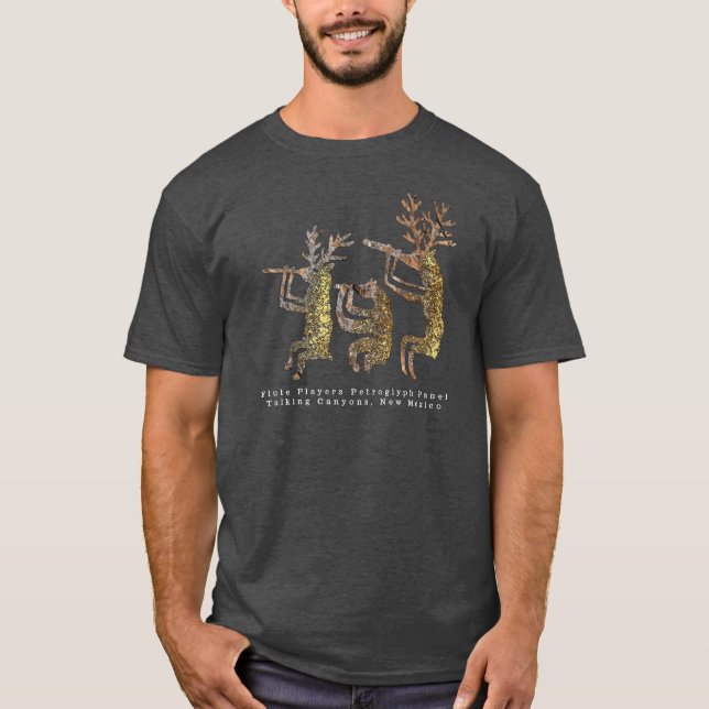 Flute Player Petroglyph T - Shirt (Vorderseite)