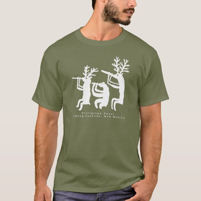 Flute Player Petroglyph T - Shirt (Vorderseite)
