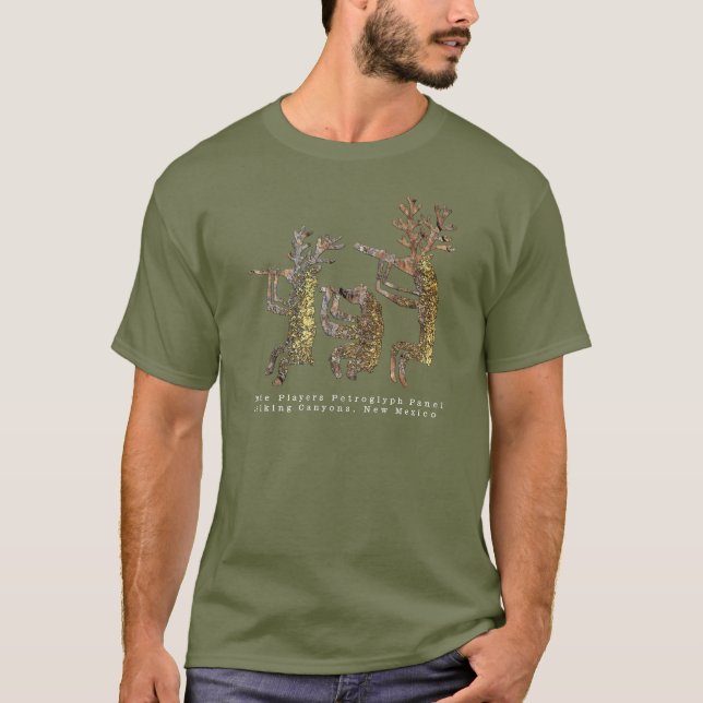 Flute Player Petroglyph T - Shirt (Vorderseite)