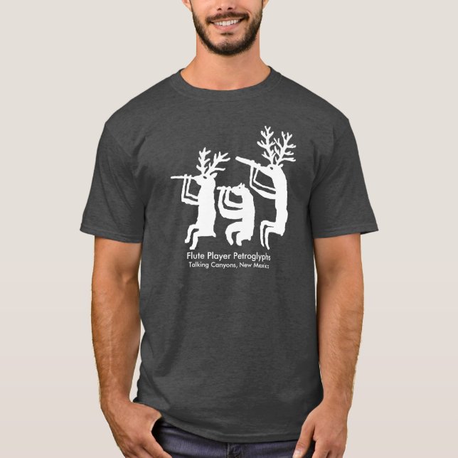 Flute Player Petroglyph T - Shirt (Vorderseite)