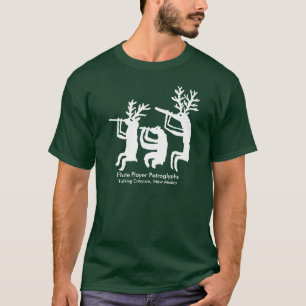 Flute Player Petroglyph T - Shirt