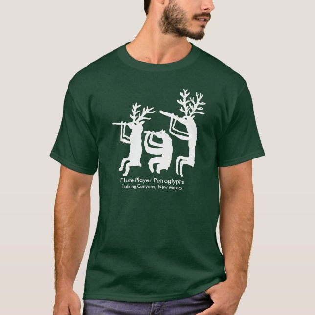 Flute Player Petroglyph T - Shirt (Vorderseite)