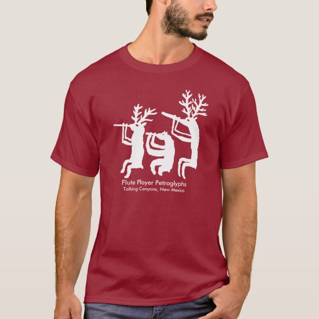 Flute Player Petroglyph T - Shirt (Vorderseite)
