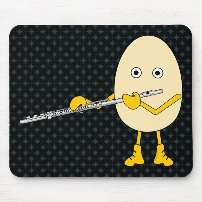 Flute Playing Egghead Mousepad (Vorne)