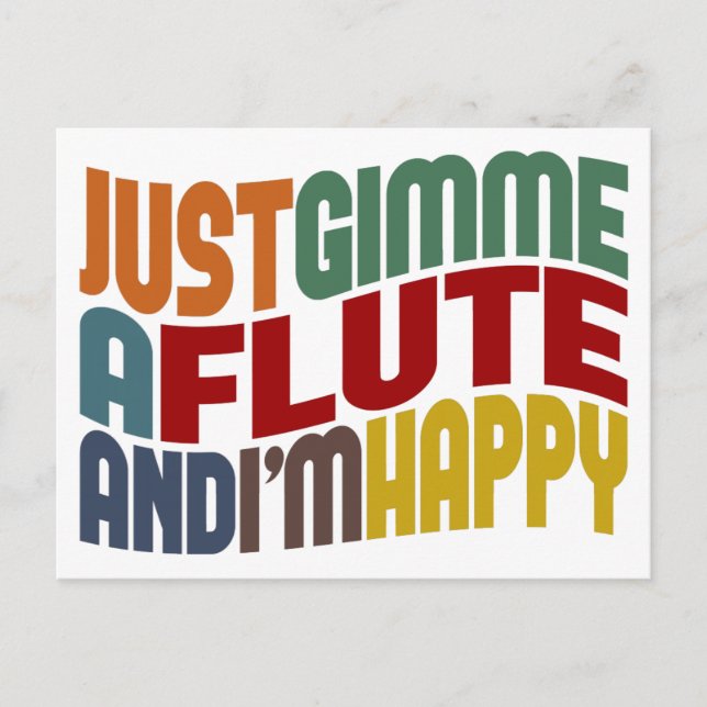 Flute Postkarte (Vorderseite)