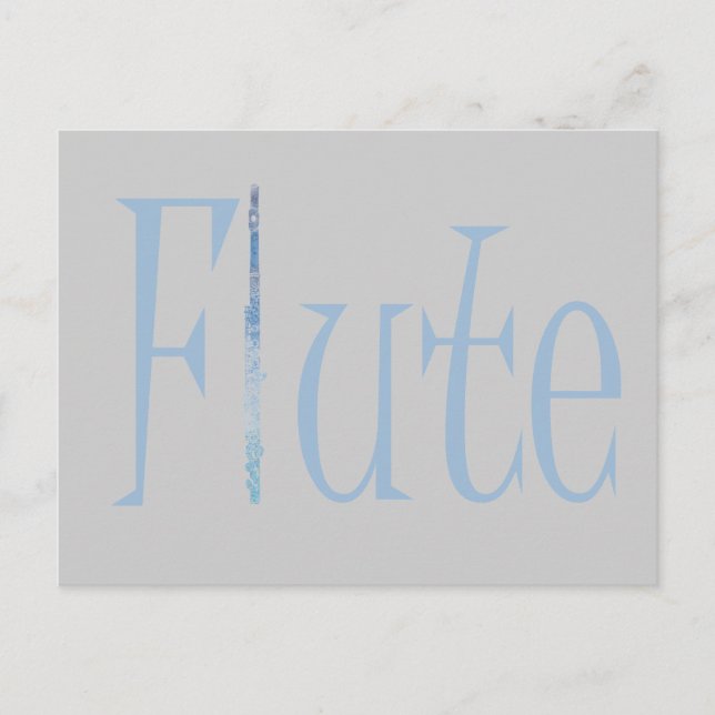 Flute Postkarte (Vorderseite)