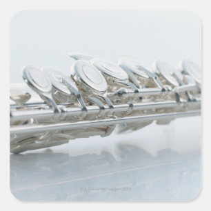 Flute Quadratischer Aufkleber