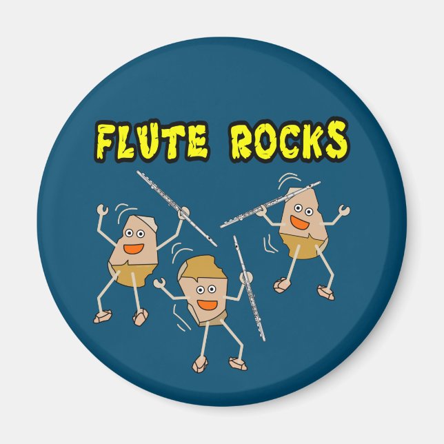 Flute Rocks Magnet (Vorne)