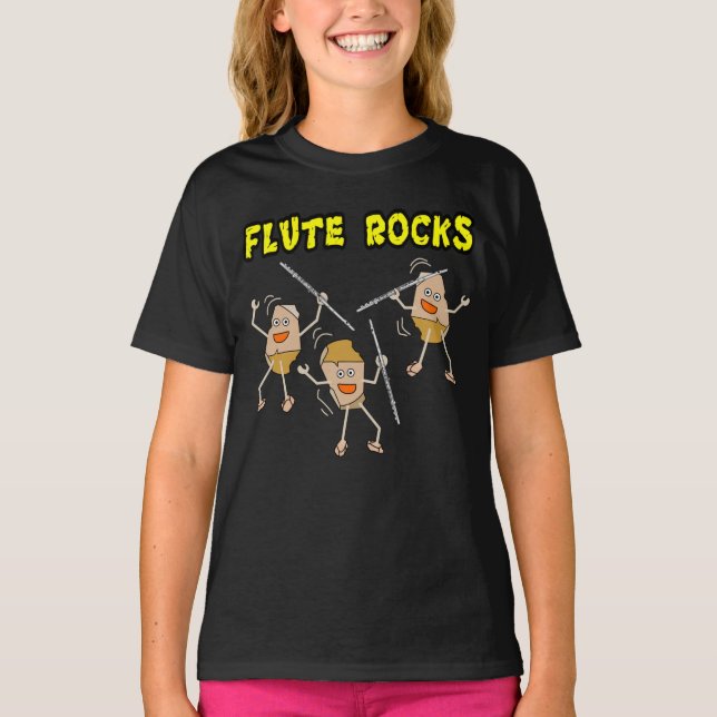 Flute Rocks T-Shirt (Vorderseite)