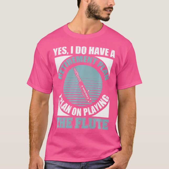 Flute Shirt Funny Retirement Flute müde Flute P (Vorderseite)