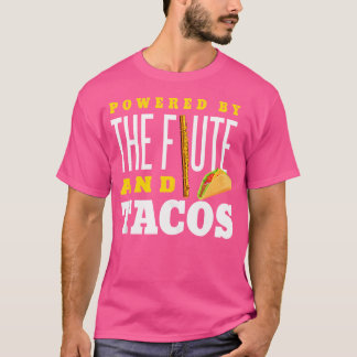 Flute Shirt Funny Taco Lover Instrument Flute Lieb