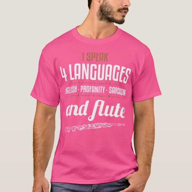 Flute Shirt Sarcastic Flute Player Funny Instrumen (Vorderseite)