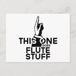 Flute Stuff - Funny Flute Music Postkarte