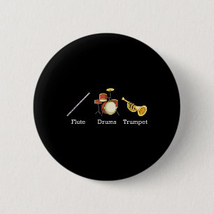 Flute Trompete und Instrumente, subtile Anti-Tru Button