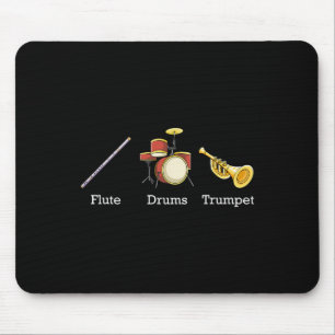 Flute Trompete und Instrumente, subtile Anti-Tru Mousepad