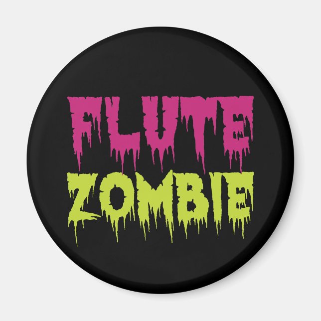 Flute Zombie Magnet (Vorne)