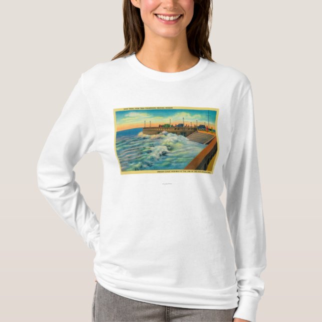 Fluten bei PromenadeSeaside ODER T-Shirt (Vorderseite)