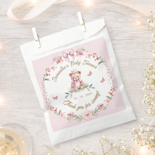 Flutende Freuden: Blooms & Butterflies Baby Geschenktütchen (Ausgeschnitten)