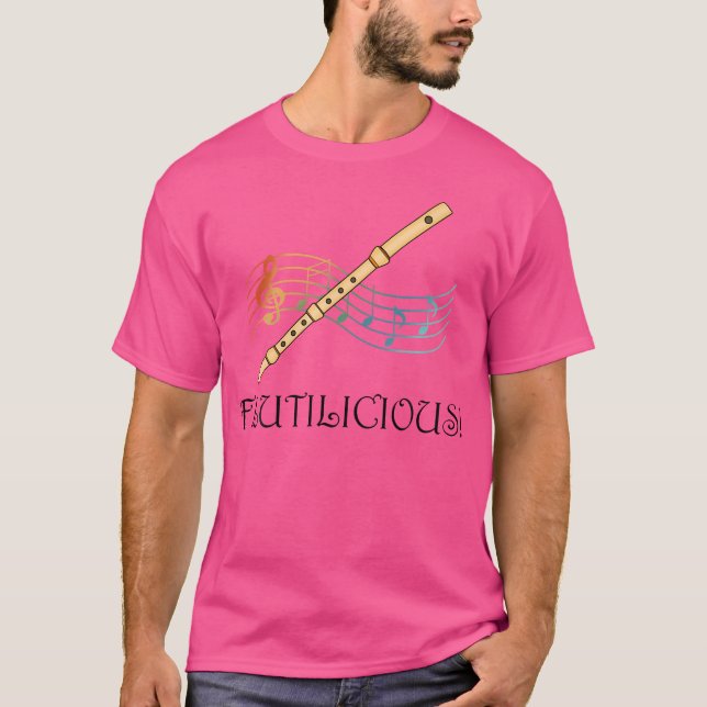 Flutilicious Zitat Classic Orchestra Flute T-Shirt (Vorderseite)