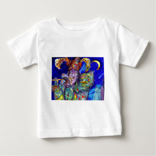 FLUTIST IN BLAU / Venezianische Karnevalsnacht Baby T-shirt