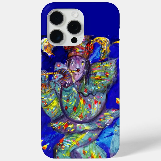 FLUTIST IN BLAU / Venezianische Karnevalsnacht Case-Mate iPhone Hülle (Rückseite)