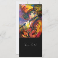 FLUTIST PORTRAIT Masquerade Party Program