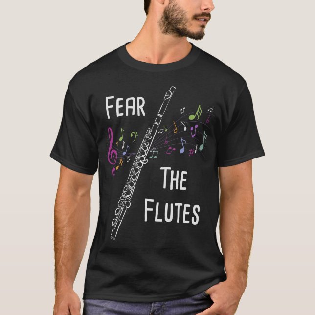 Flutist S2 Flute Player (277) T-Shirt (Vorderseite)