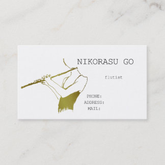 flutist visitenkarte