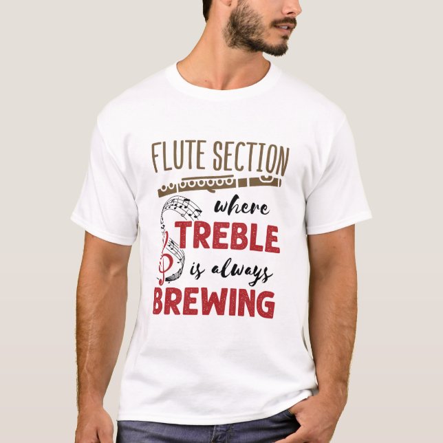Flutsektion Marching Band Treble Breeling T-Shirt (Vorderseite)