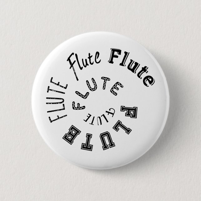 Flutspiraltext Button (Vorderseite)